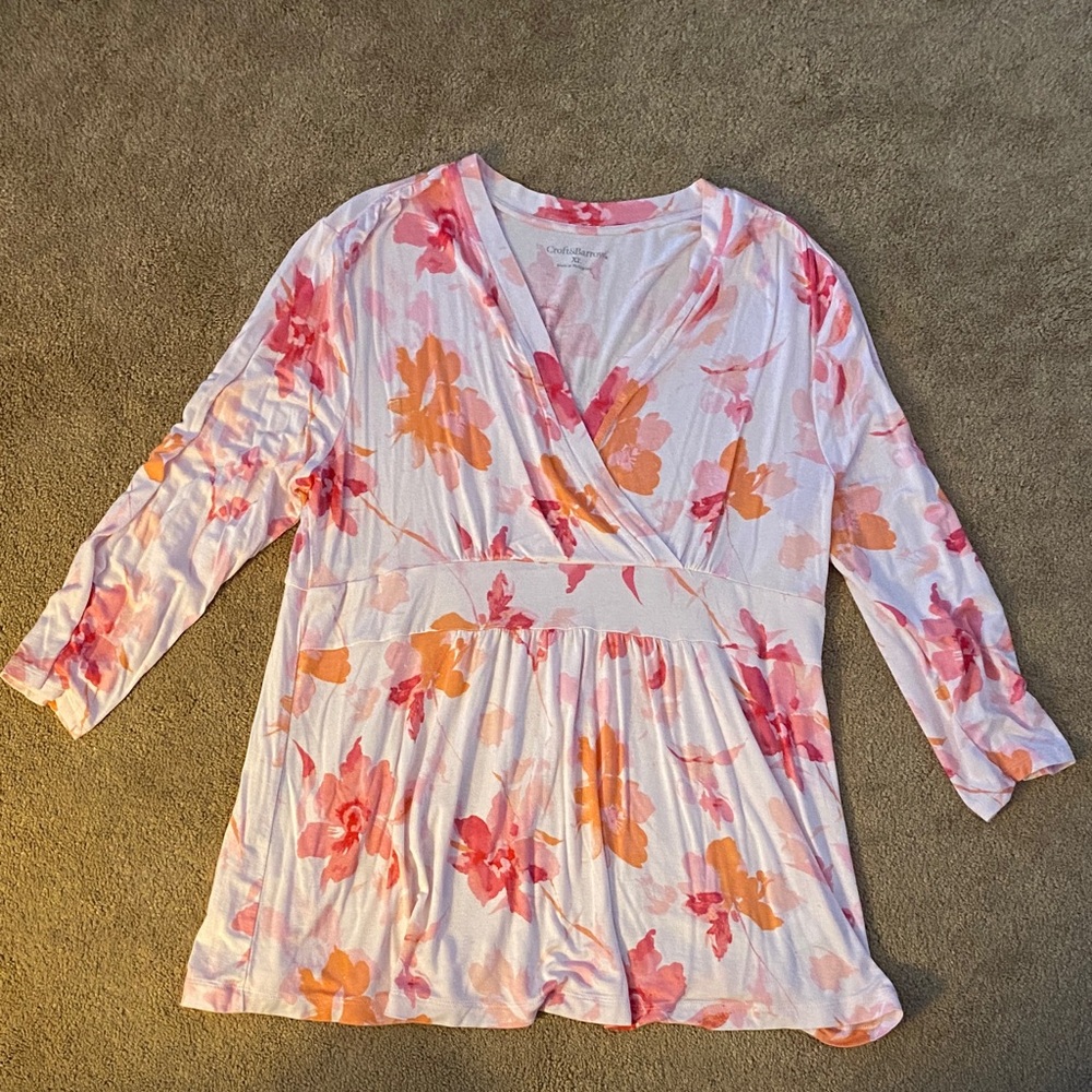 Croft and Barrow 3/4 length sleeve